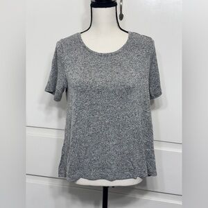 Old Navy Heather Gray Short Sleeve Scoop Neck Tee